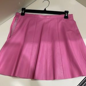 Genuine Leather Pink Mini Skirt - Brand: Aqua